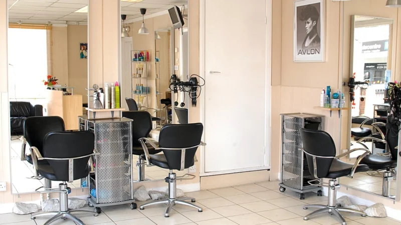ACTIV Gabbiano Fotel Fryzjerski ROMA Biało-Zielony